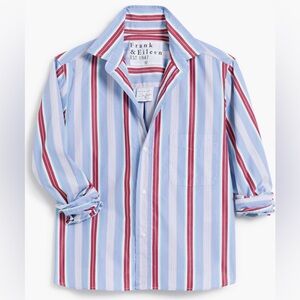 Frank & Eileen Women's Silvio Button Up Shirt Size Medium Striped EUC